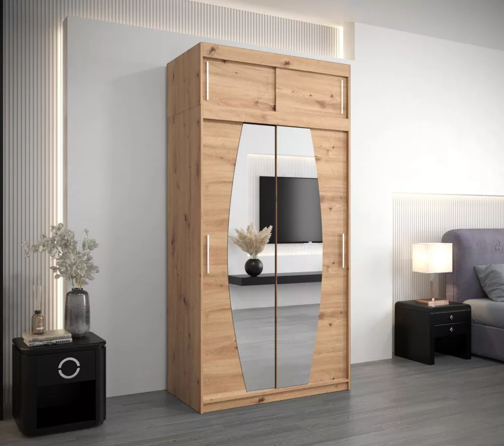 Skapis Elypse Plus · Ozols artisan · 120 × 62 × 240 cm