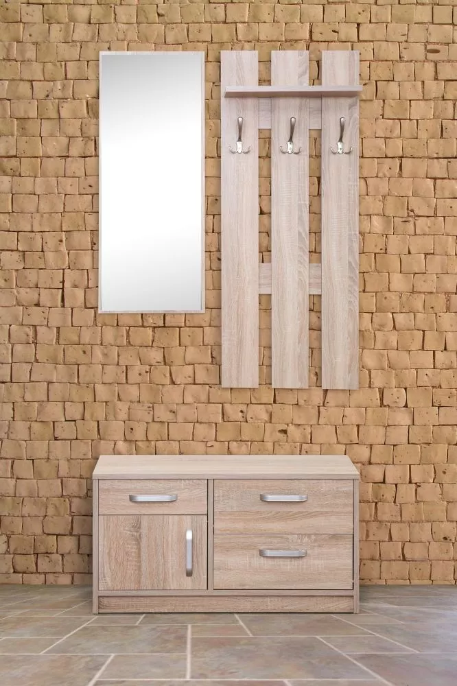 Koridora iekārta Wiki Set · Ozols sonoma · 90 × 36 cm