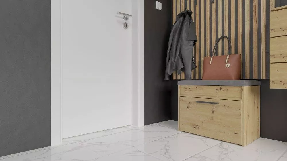 Apavu plaukts Parma mini · Ozols artisan · 60 × 49 × 35 cm