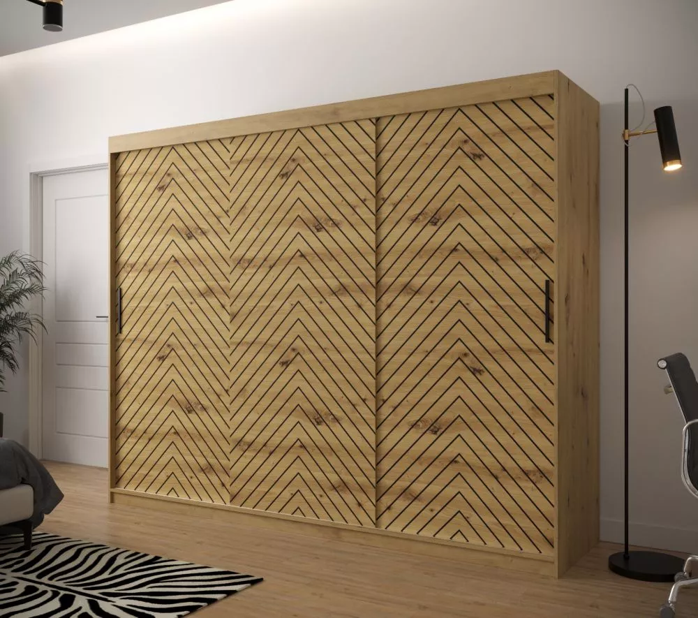 Skapis Jodelka 1 · 250 × 62 × 200 cm