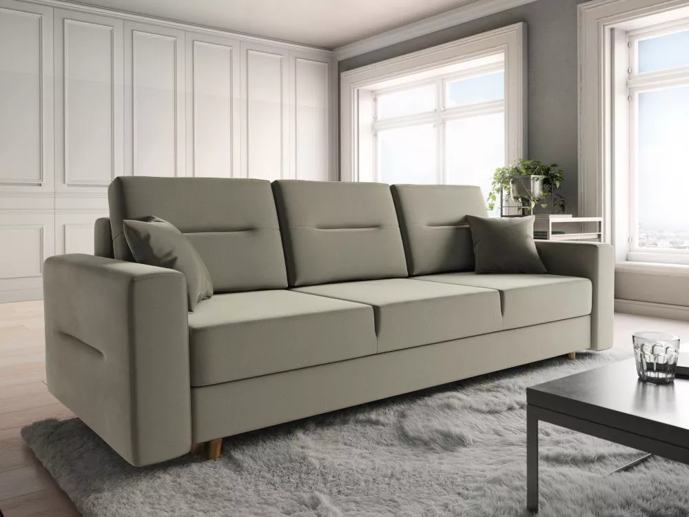 Dīvāns Bergen Sofa Standard · Krēma · 90 × 230 × 87 cm