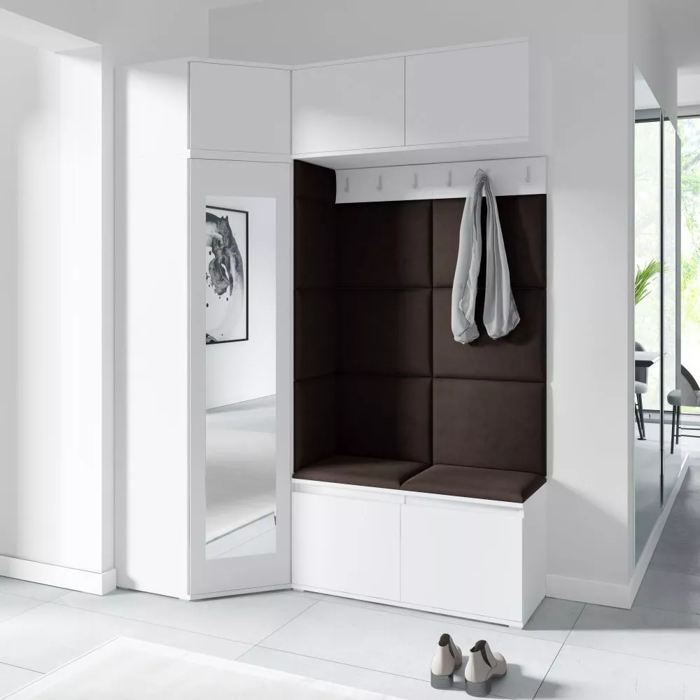 Apavu plaukts Emi 38 Trinity Korpusa krāsa: balts, · 170 × 225 × 70 cm