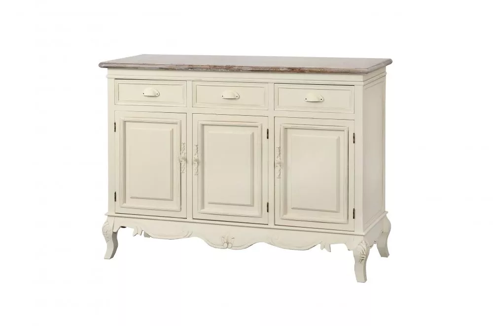 Kumode Rimini RI08 · Krēma · 125 × 40 × 81 cm