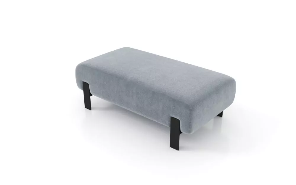 Pufs Verica P Standard Auduma numurs: Zetta 302, · Pelēks · 130 × 45 × 70 cm
