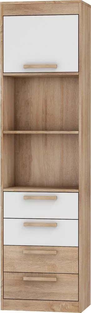 Plaukts Maximus MXS 29 · Sonoma + balts spīdums · 52 × 193 × 33.4 cm
