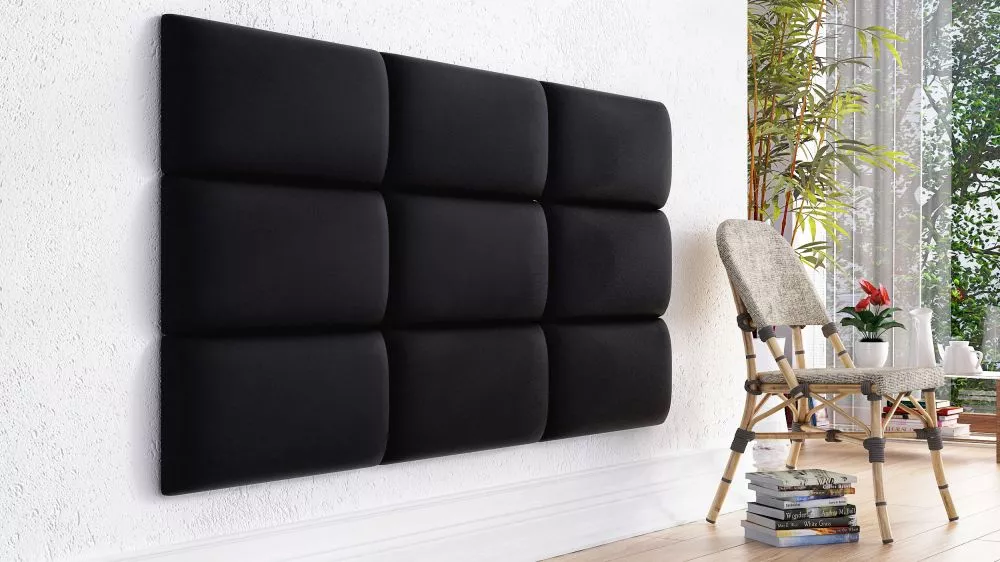 Panelis Wall 3,5 cm · Melns · 50 × 30 cm