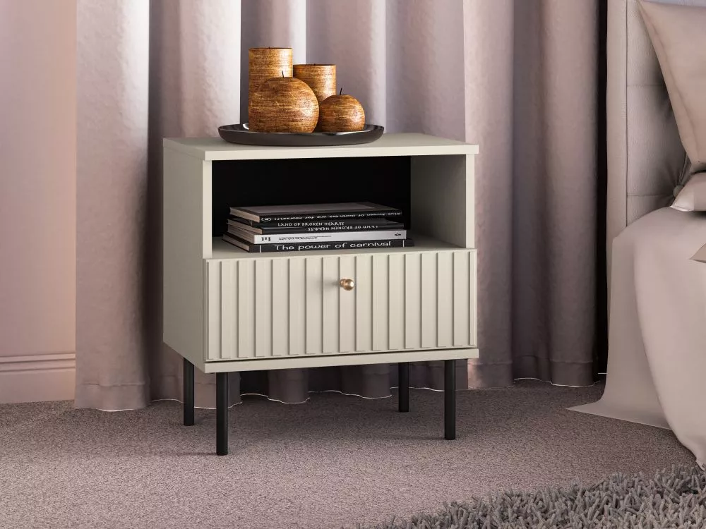 Naktsgaldiņš Sophie 07 · Bēšs · 50 × 34 × 53 cm