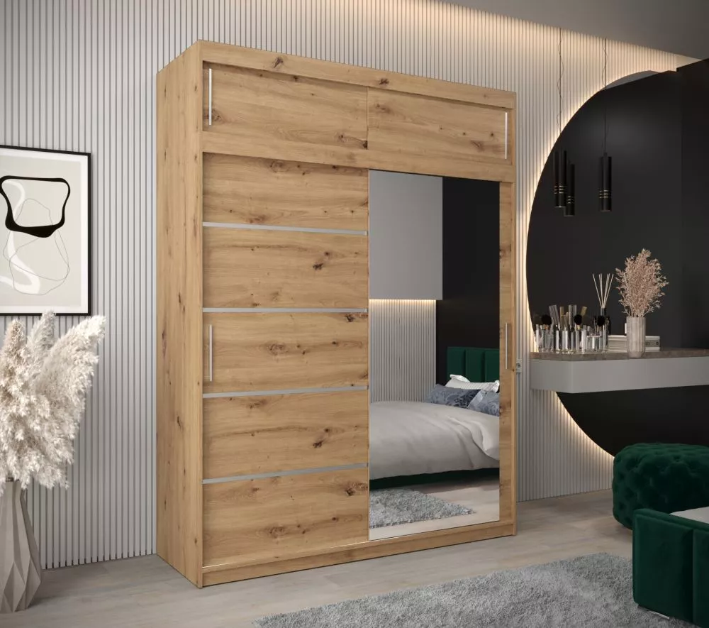 Skapis Verona 2 Premium · Ozols artisan · 180 × 62 × 240 cm