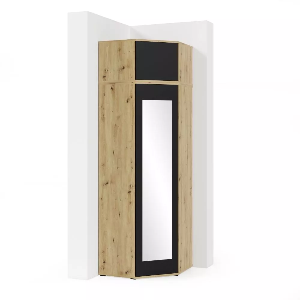 Skapis Corner Wardrobe L Premium · 70 × 70 × 225 cm