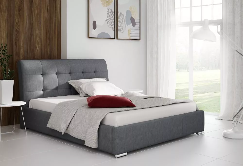 Gulta Amber Premium standard ar stelāžu Guļamvietas platums: 200 cm, Guļamvietas garums: 200 cm, stelāžas tips: metāla, 