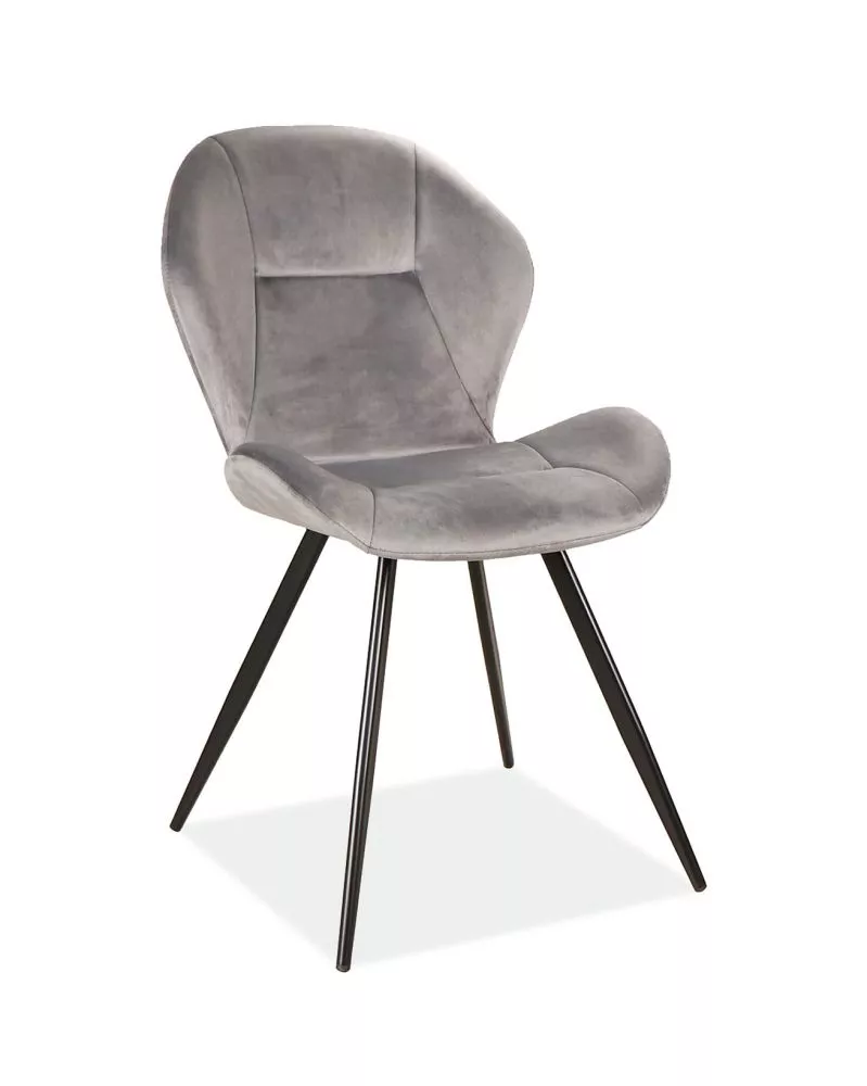 Krēsls Ginger Velvet · Pelēks · 85 × 51 × 41 cm