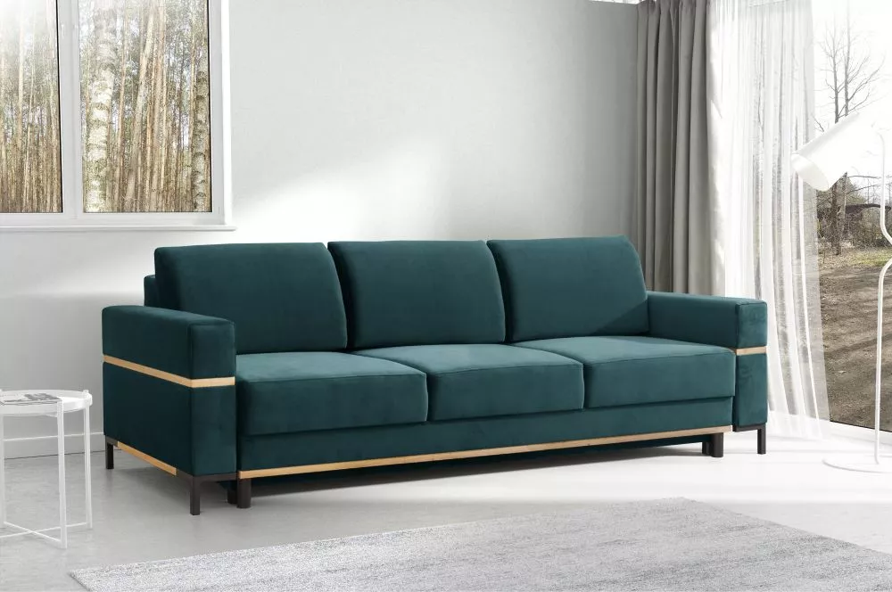 Dīvāns Movano Lux standard · Tirkīzs · 98 × 234 × 90 cm