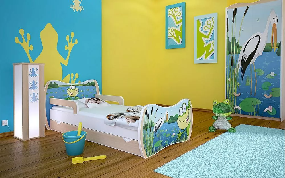 Bērnu gulta Dream L04 160x80 DM10 ar stelāžu Guļamvietas platums: 80 cm, Guļamvietas garums: 160 cm, · 94 × 164 × 71 cm