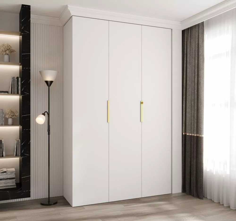 Skapis Como 4 · Balts · 150 × 50 × 245.5 cm