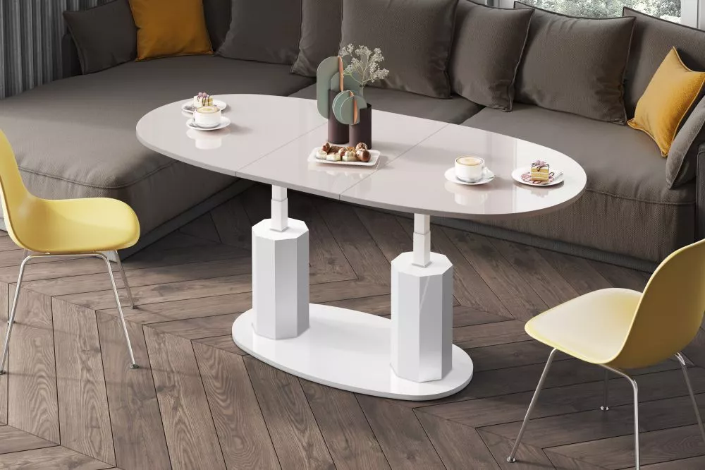 Žurnālgalds Barletta Gloss Korpusa krāsa: kapučīno, · 130 × 80 × 54 cm