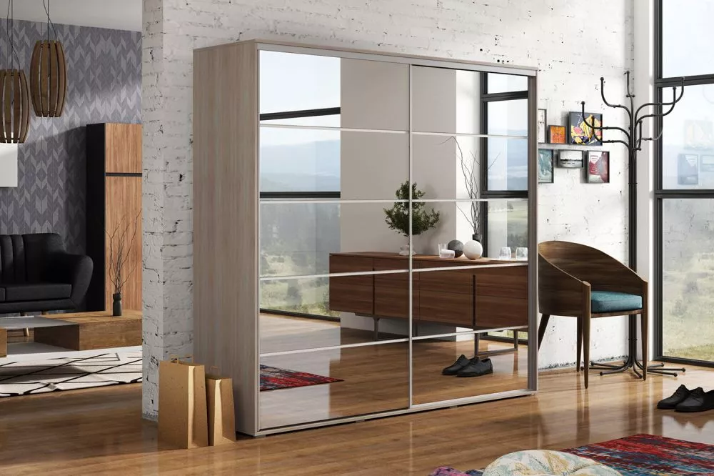 Skapis Modern A19 · Sonoma · 230 × 62 × 215 cm