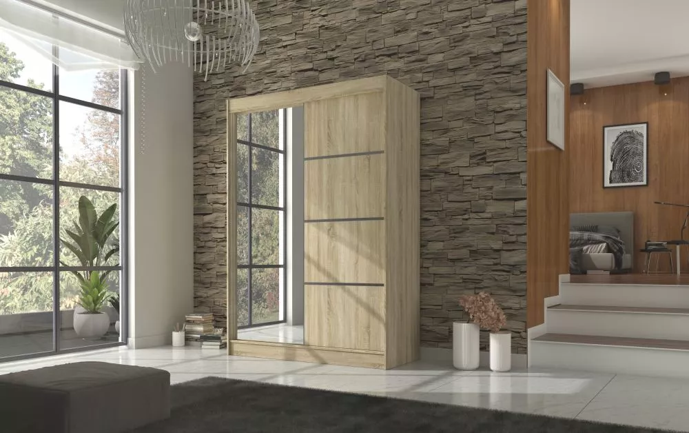 Skapis Gilton · Sonoma · 150 × 61 × 215 cm
