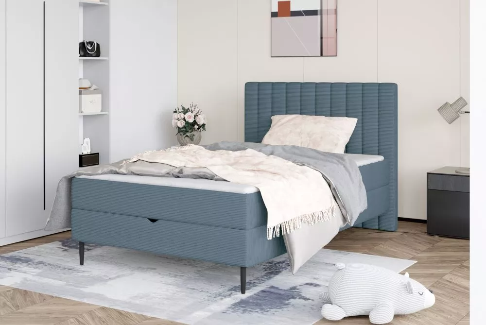 Gulta Nepo Boxspring Guļamvietas platums: 120 cm, Guļamvietas garums: 200 cm, · 126 × 209 × 105 cm