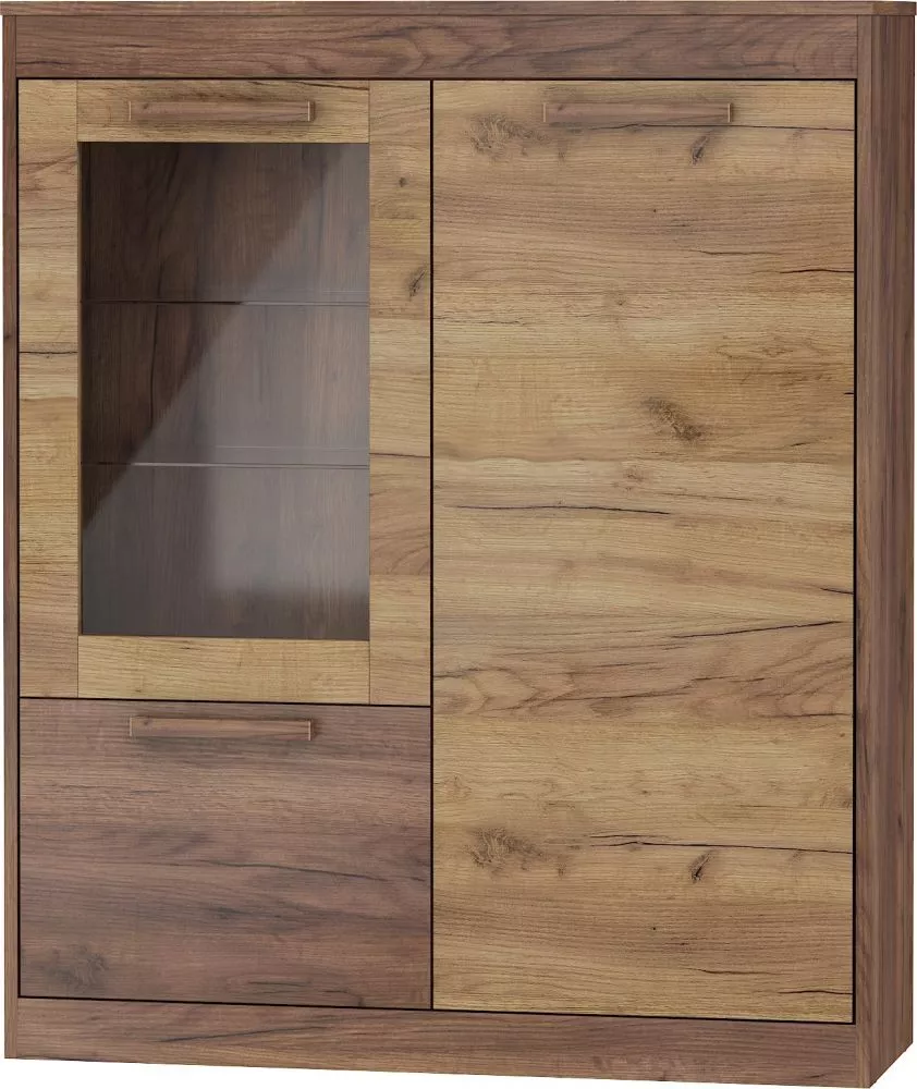 Plaukts Maximus MXS 27 · Tobaco ozolos + zelta ozols · 100 × 120.8 × 33.4 cm