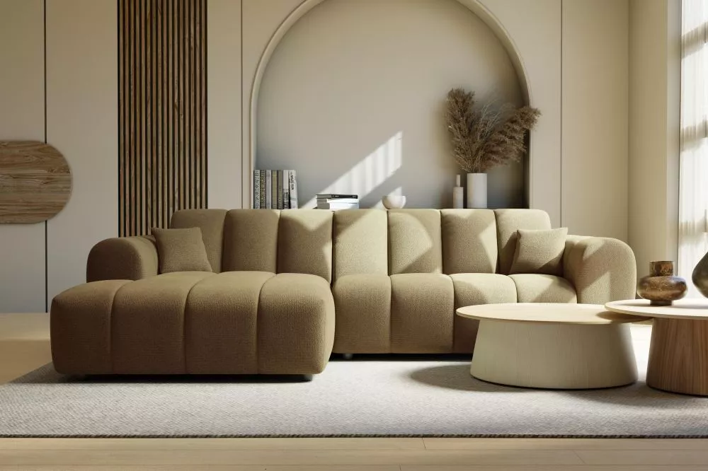 Dīvāns Ray Mini Standard · Brūns · 160 × 268 × 72 cm