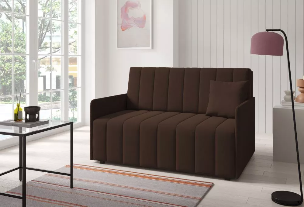 Mīksts krēsls Neo 3 standard Sēdvietas dziļums: 60 cm, · Brūns · 140 × 97 × 85 cm