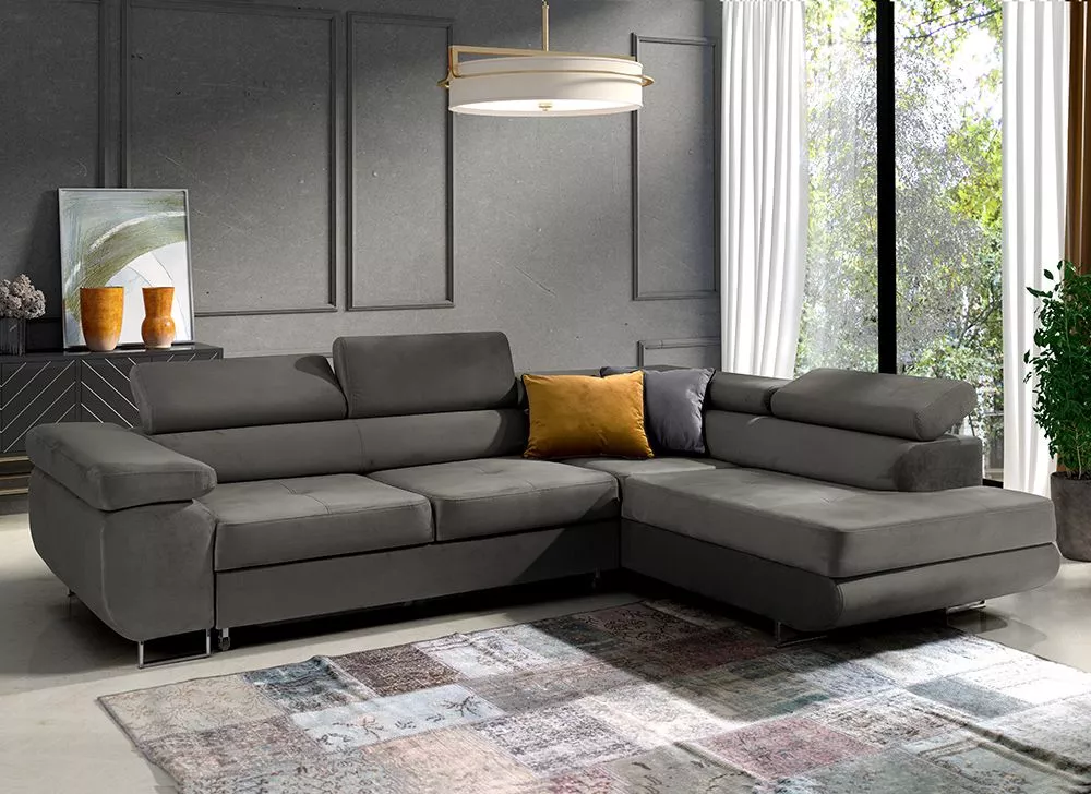 Dīvāns Corner 150 standard · Pelēks · 201 × 271 × 72 cm