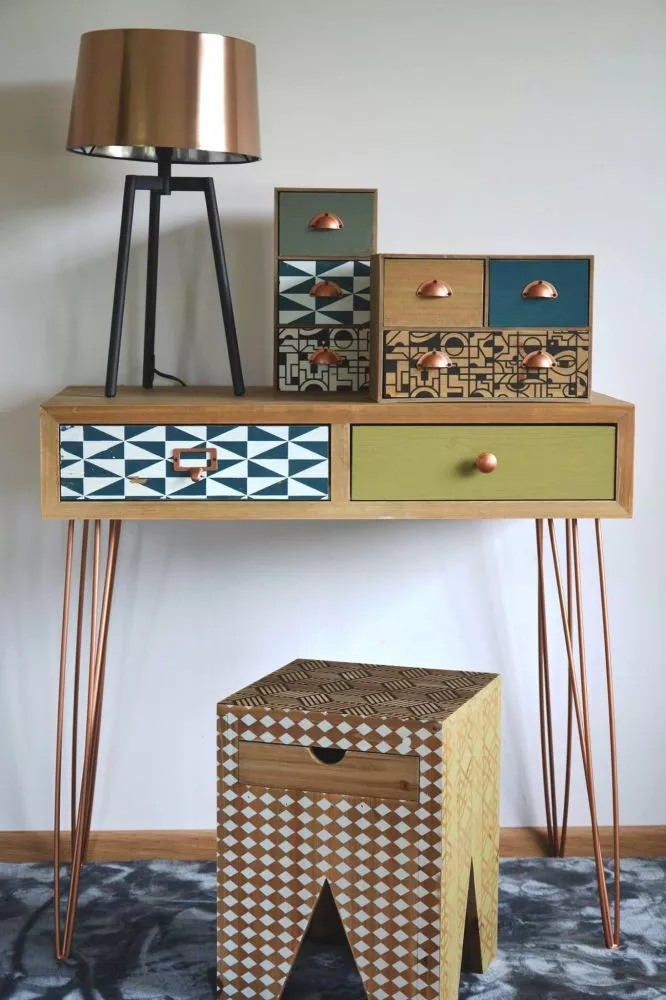 Kosmētikas galds Portofino F009 · 80 × 78 × 40 cm
