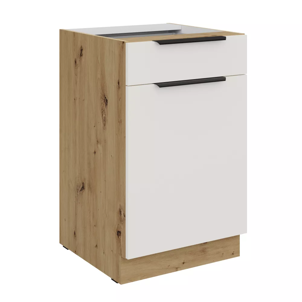 Virtuves skapis Aria White 50 D 1F 1S BB
