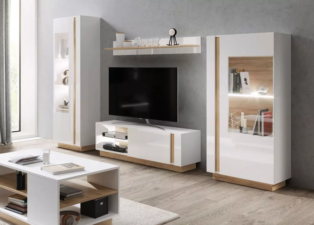Sekcija Arco ar LED Korpusa krāsa: balts, · 40 × 193.5 cm
