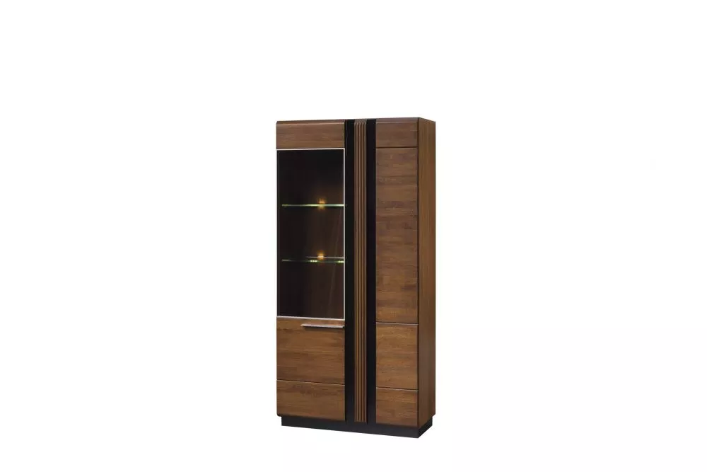 Sekcija Porti 12 ar LED · Ozols antīks · 95 × 42 × 198 cm