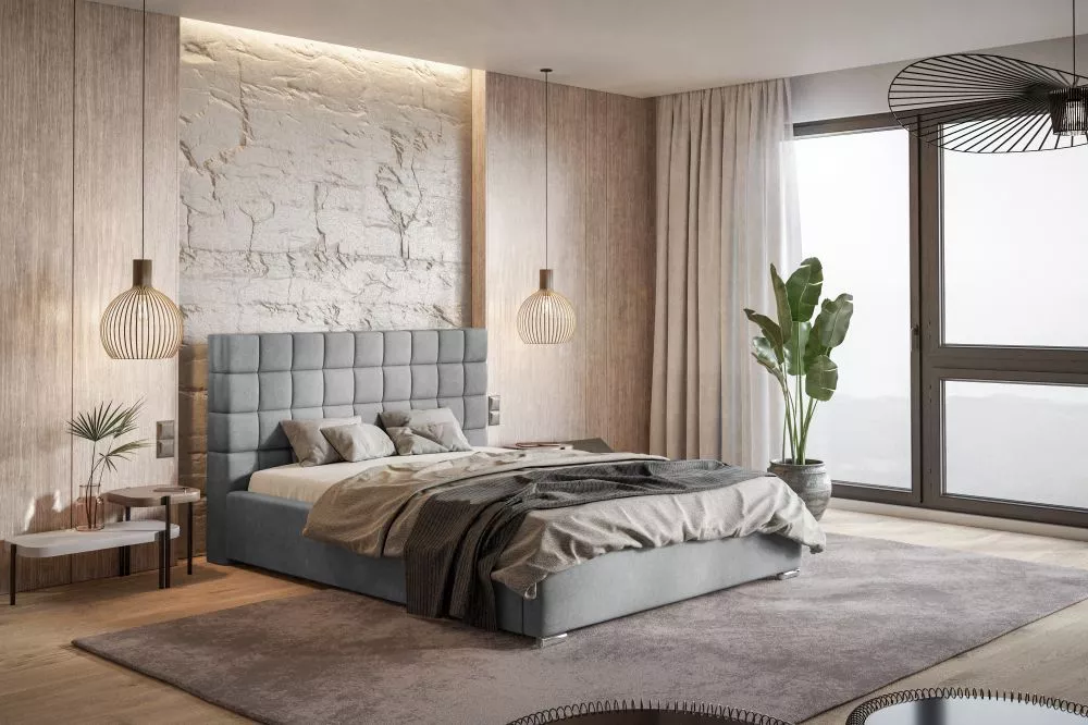 Gulta Top 6 Premium standard ar stelāžu Guļamvietas platums: 140 cm, Guļamvietas garums: 200 cm, stelāžas tips: koka, · 