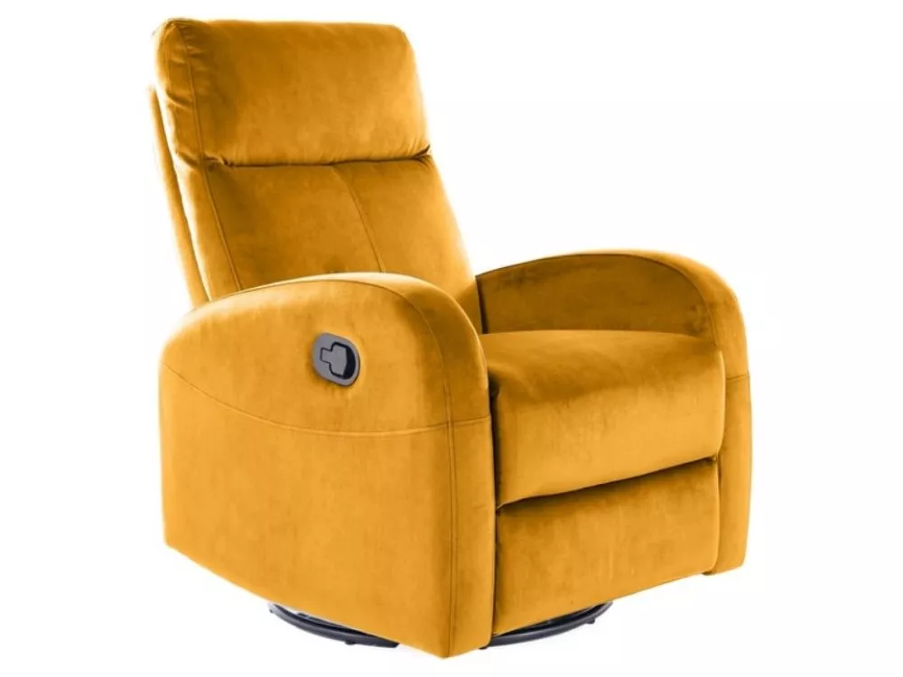 Krēsls Olimp Comfort Velvet · Dzeltens · 101 × 72 × 160 × 55 cm