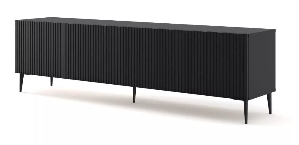 TV tumba Ravenna B Black RTV 4D · 199.6 × 41.8 × 55.8 cm