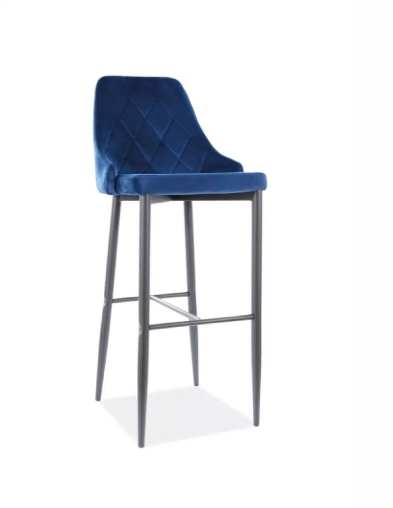 Krēsls Trix B H-1 Velvet Auduma numurs: Bluvel 86, · Zils · 46 × 42 × 109 cm