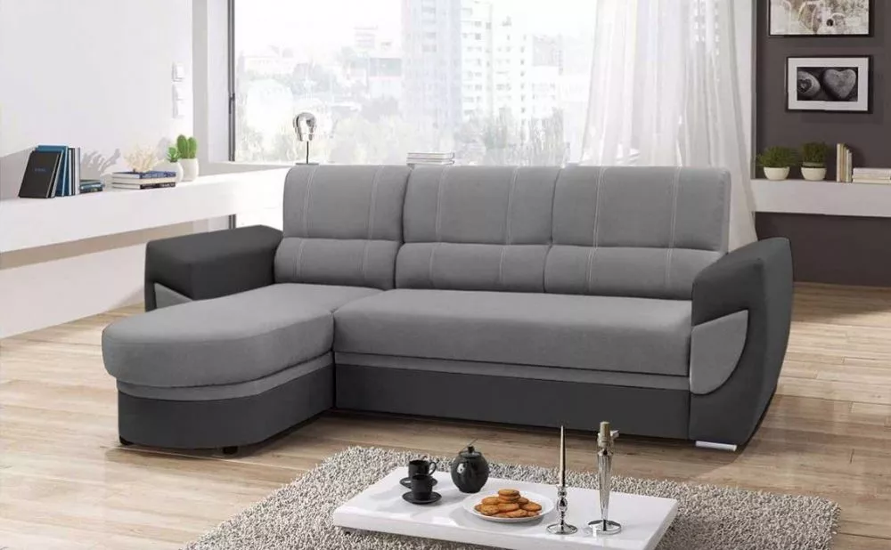 Dīvāns Trendi 1 Standard · Pelēks + tumši pelēks · 170 × 250 × 97 cm