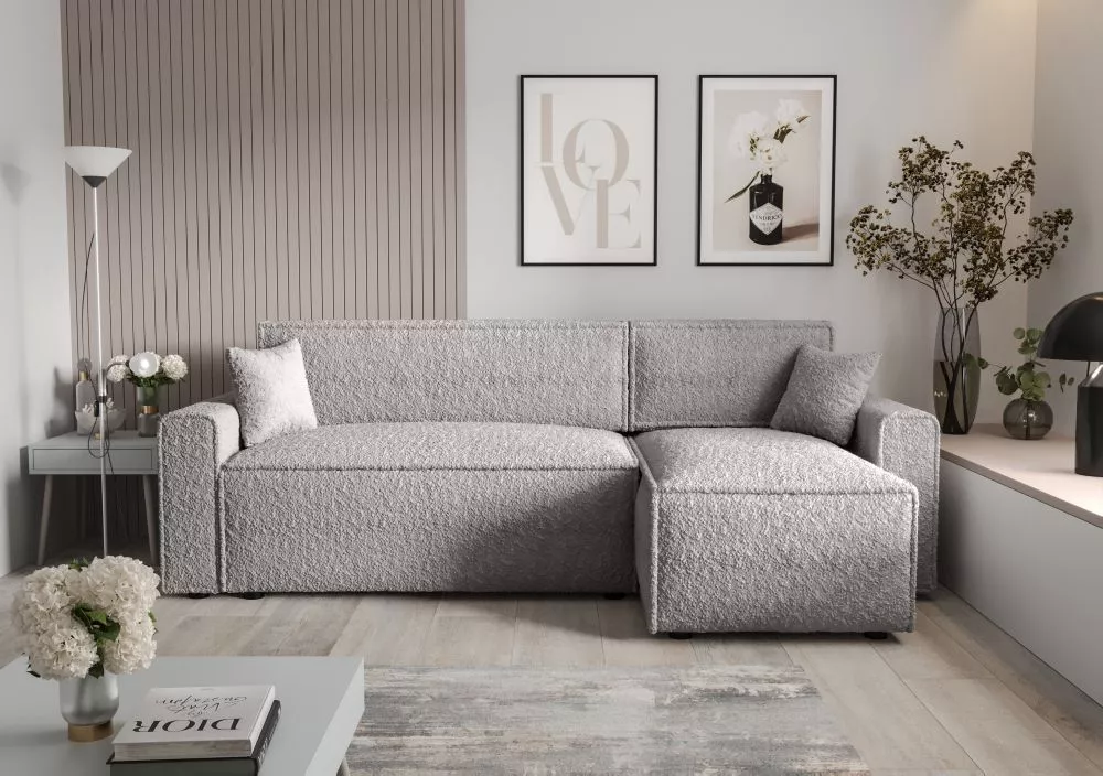 Dīvāns Mira L Bis Anthology Standard · Gaiši pelēks · 140 × 231 × 90 cm