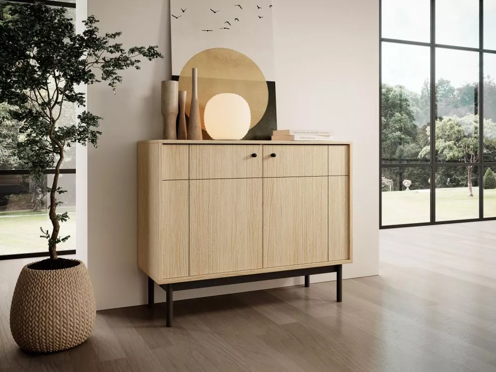 Kumode Japandi K104 · Ozols · 103.5 × 39 × 83.5 cm
