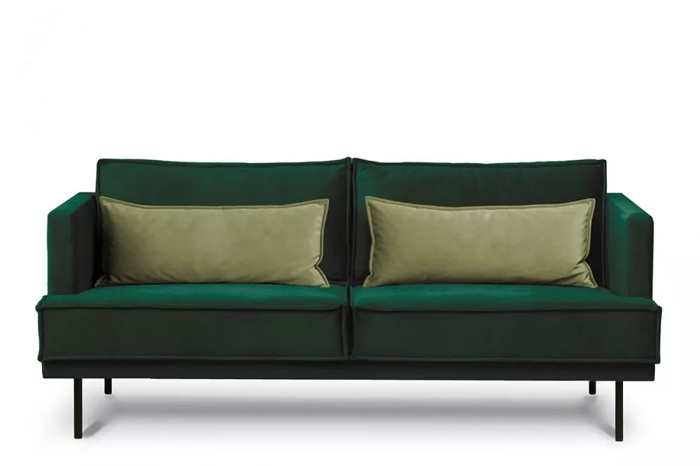 Dīvāns Ganzo 3S Standard · Tumši zaļš · 84 × 196 × 92 cm