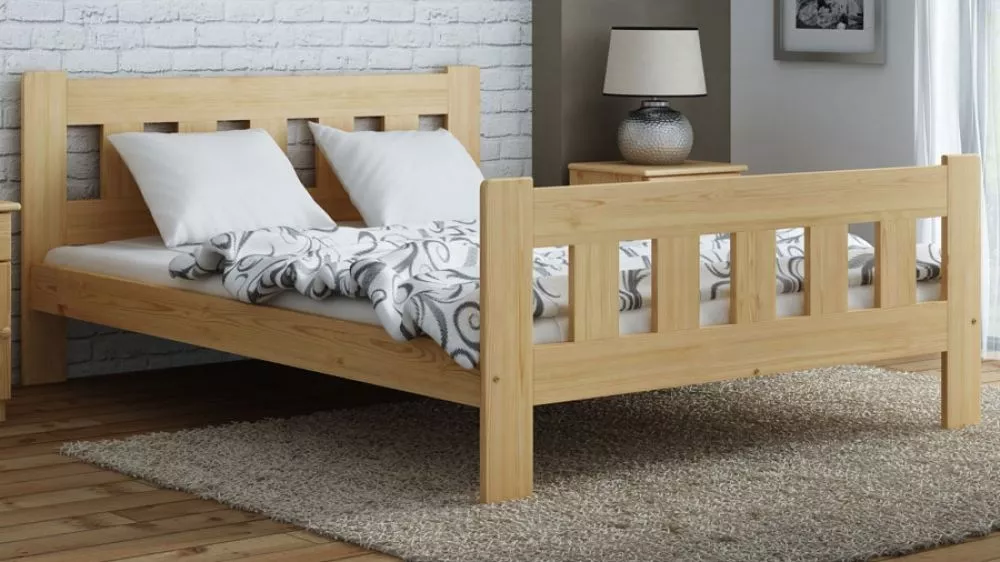 Gulta Pati ar stelāžu Guļamvietas platums: 160 cm, Guļamvietas garums: 200 cm, · Priede · 168 × 207 × 82.5 cm