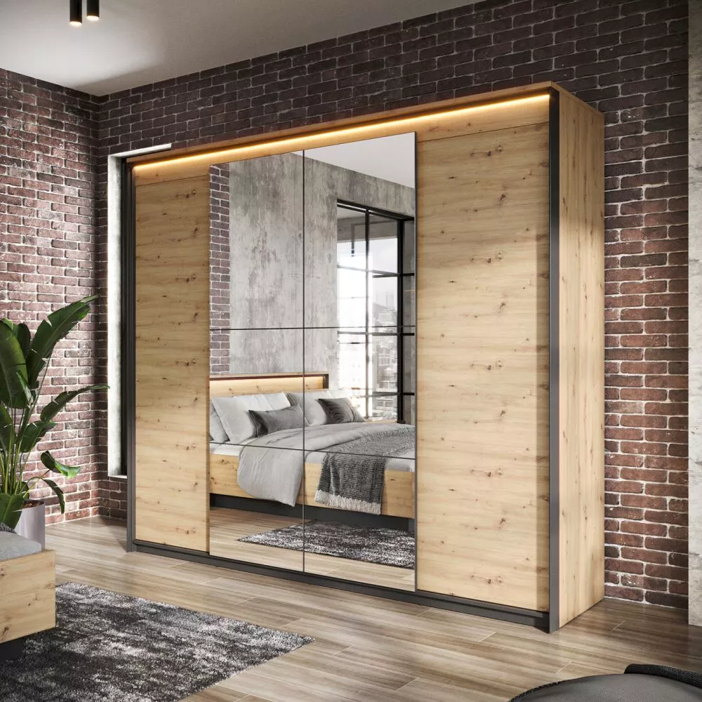 Skapis Quant QS-05 ar LED · 250 × 63 × 220 cm