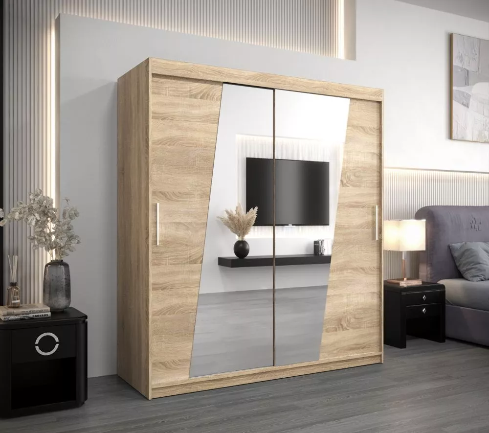 Skapis Rhomb · Sonoma · 180 × 62 × 200 cm