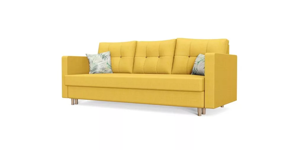 Dīvāns Royal Lux standard · Dzeltens · 85 × 216 × 90 cm