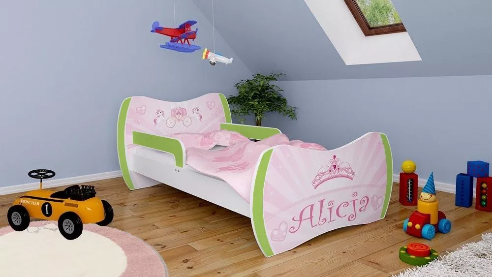 Bērnu gulta Dream L03 160x80 DM24 ar stelāžu Guļamvietas platums: 80 cm, Guļamvietas garums: 160 cm, · 104 × 164 × 71 cm