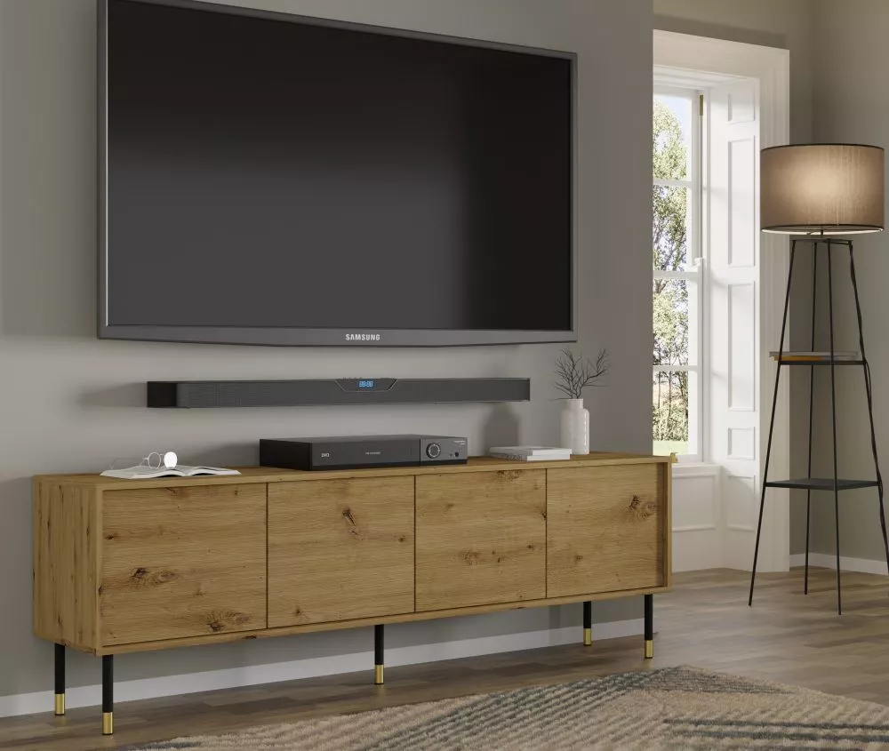 TV tumba Sherwood RTV 4D · 180 × 40 × 60 cm