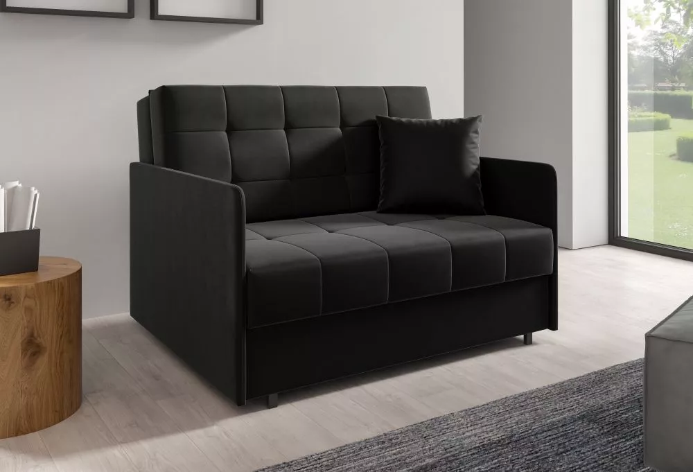 Dīvāns Americano 170 standard · Melns · 95 × 125 × 86 cm