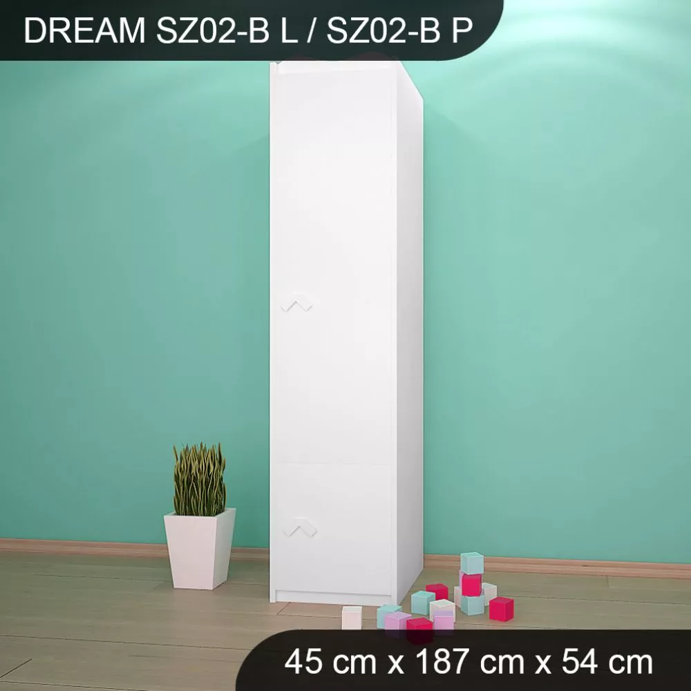 Bērnu skapis Dream SZ02-B · 45 × 54 × 187 cm