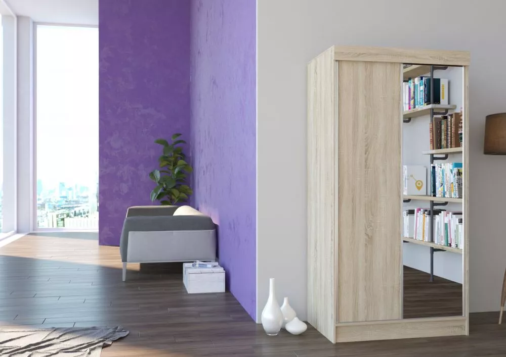 Skapis Oslo 100 · Sonoma · 100 × 62 × 200 cm