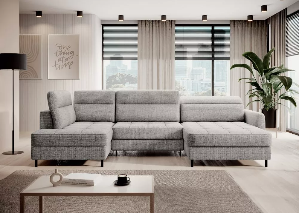 Dīvāns Berrto Premium standard · Pelēks · 165 × 306 × 91 cm