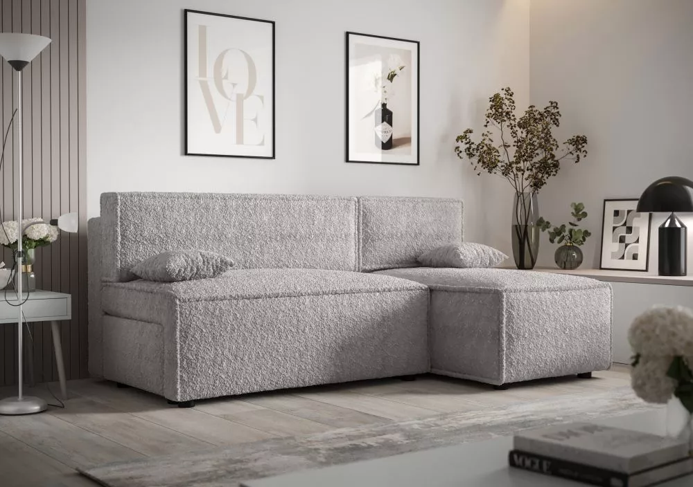 Dīvāns Mira L Anthology Standard · Gaiši pelēks · 140 × 200 × 90 cm