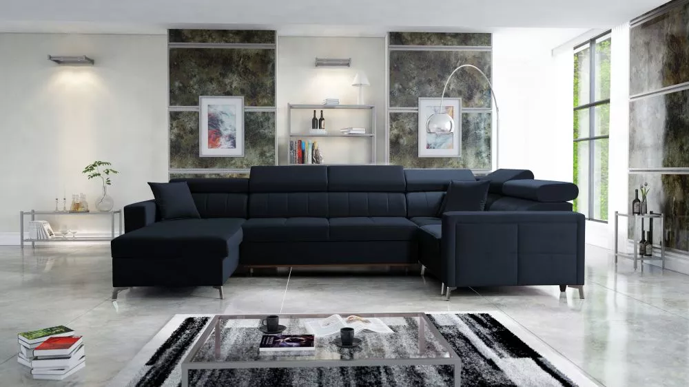 Dīvāns Side 5 Mini Standard · Zils · 198 × 332 × 83 cm